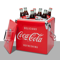 Coca-Cola 13L Stainless Steel Ice Chest with Bottle Opener 18 Can