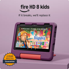 Amazon Fire HD 8 Kids Tablet (Newest Gen), Ages 3–7 | 3 GB Memory, Includes Ads-Free Books, Games and Videos That Children Love, 8