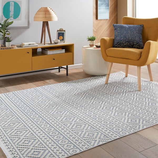 Concept Looms Jazz Blue Indoor Oudoor Rug, in 2 Sizes