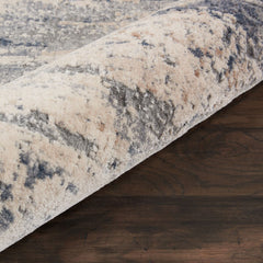 Rustic Textures Rustic Beige & Grey Circle Rug, 160Cm
