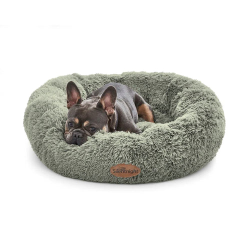 Calming Plush Donut Pet Bed
