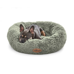 Calming Plush Donut Pet Bed