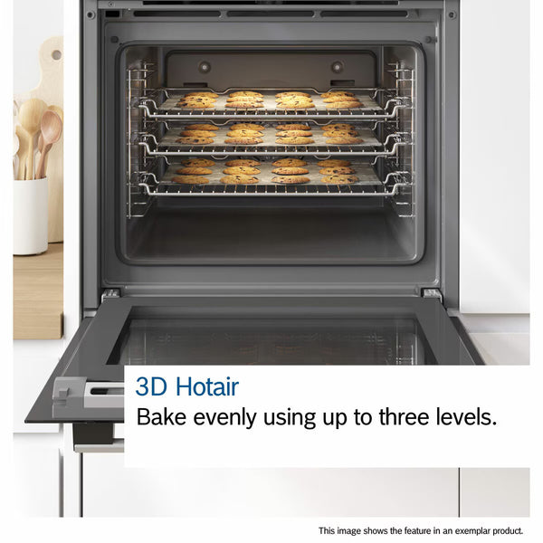 Bosch Series 4 HQA574BB3B Built in Single Oven, A+ Rated in Black