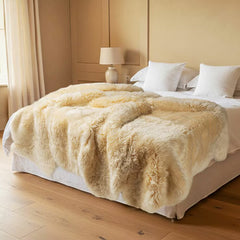Bowron Longwool 100% Sheepskin Octo Rug, Dover