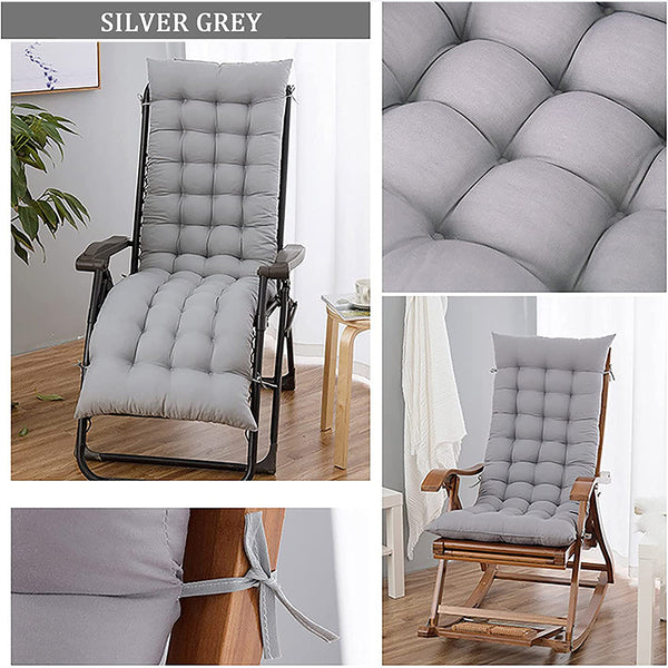 Garden Bench Cushion Chair Cushion, Sun Lounger Cushion Pads 160*50*8cm Thick Garden Recliner Chair Replacement Anti-Slip Cushion Sunbed Cushion 2 3 Seater Seat Pad for Porch Swing Patio Lawn Various Colour Options