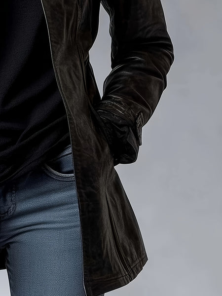 CHIDU Women's Jacket, PU, Retro Motorcycle Jacket Long-sleeved Jacket, Women's Long-sleeved Zipper Cardigan Stand-up Collar Design, Windproof Women's Jacket, Suitable for Spring, Autumn And Winter Jackets, Pockets, Global ALL, Casual Women's Jacket