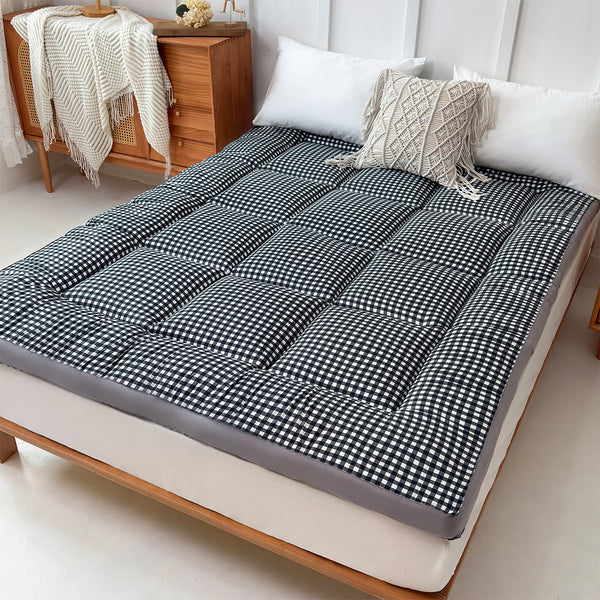 Ultra-Soft Mattress Topper with Deep Pocket Fitted Skirt - Cloud-Like Support & Breathable Fabric, Hotel Grade, Machine Washable, Multiple Sizes for Bedroom, Guest Room, and Dorm