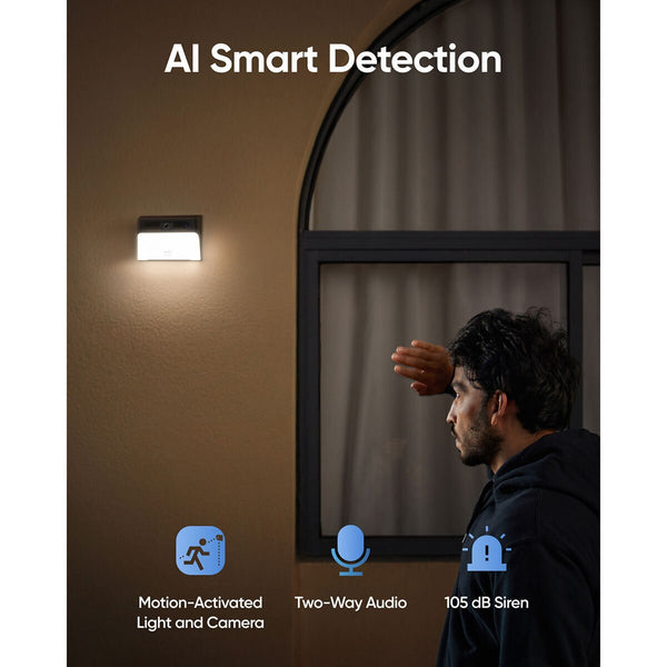 Eufy Solar Wall Light Cam S120 2 Pack - No Monthly Fees