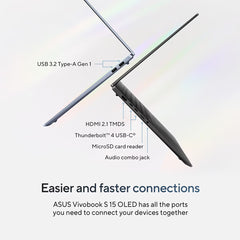 ASUS Vivobook S, Intel Core Ultra 5, 16GB RAM, 1TB SSD, 15.6 Inch OLED Laptop, S5506MA-MA006W