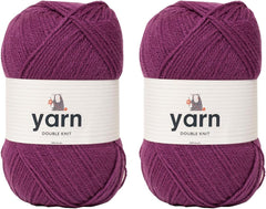 Korbond DK Beige Yarn - 100G Acrylic Wool - Lightweight, Hypoallergenic & Durable Double Knit Crochet Yarn Knitting Wool (290M Total)