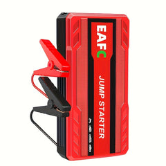 Portable Car Jump Starter Battery Power Bank Emergency Booster with LED Light 12V Auto Starting Device Support Starting 12V Gasoline Cars Up to 3.0L