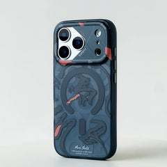 Phone Case: Limited-edition Graffiti Phone Case for The Year of The Horse, Compatible with The iPhone 17 Pro Max, Featuring A Shock-resistant Design, A Stylish Magnetic Attachment and Support for Wireless Charging