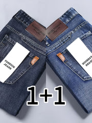 Two-Pc Value, Men'S Classic Jeans, Casual And Comfortable Stretch Denim Trousers, Suitable for All Seasons, Business Formal Mature Middle East