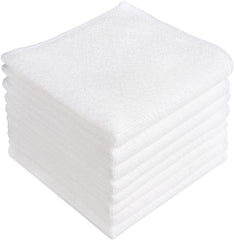 AIDEA Microfibre Cloth Pack of 8, Multifunctional Reusable Cleaning Cloths, Lint Free Streak Free Washable Cloth Duster for House, Kitchen, Car, Motorbike, Windows 30 X 30 Cm