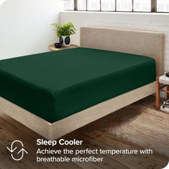 40cm Extra Deep Fitted Sheet, All seasons Bedding Ultra Soft Breathable Microfiber Bedding, Wrinkle-Free, Machine Washable, Hotel Quality All Sizes Available