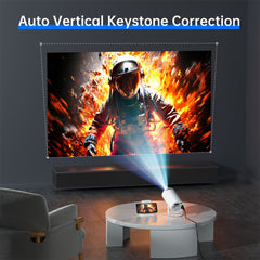 4K HD Wireless Portable Projector Mini Home Theater Projectors 180 Degree Rotation With Dual Wifi Built-in Android 11.0 OS