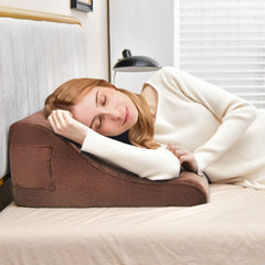 COSTWAY Wedge Pillow Set, Bed Wedge Pillow with Tablet Pillow Stand, High Resilience Foam, Side Pockets, Smooth Zipper, Soft Wedge Pillow for Neck, Shoulder, and Back Pain Relief Bedroom Furniture Bedroom Accessories Furniture for Home From LOCAL WAREHOUS
