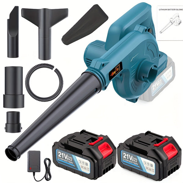 Cordless Blade Blower, Powerful Electric Blower, with Battery And Charger, Portable Brushless Design, Suitable for Lawn, Yard, Road And Car Cleaning, Portable Blade Blower