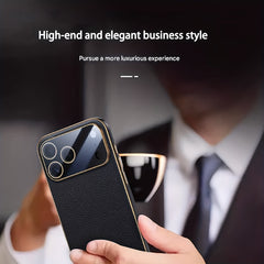 Phone Case - Light Luxury Business Phone Case for Iphone 17Promax Ultra Thin Anti Drop Mens Protective Cover