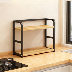 1pc 2 Tier Countertop Storage Rack, Spice Organizer, Countertop Storage Box, Accessories for Bedroom, Bathroom, And Kitchen, Home Storage And Organization, Utility Racks
