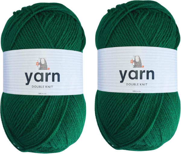 Korbond DK Beige Yarn - 100G Acrylic Wool - Lightweight, Hypoallergenic & Durable Double Knit Crochet Yarn Knitting Wool (290M Total)