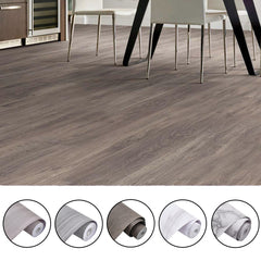 Vinyl Peel and Stick Wood Grain Floor Tile, 61cmx10m Self-Adhesive Vinyl Flooring Roll, Thicken Wear-Resistant Wallpaper Roll for Home Decor Floor & Wall Renovations, Pearl Marble