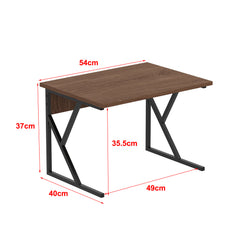 2-Tier Microwave Oven Shelf Stand, Kitchen Countertop Storage Rack Spices Rack Freestanding, Home Office Printer Stand Multifunctional Unit Shelving Wood Top Metal Frame