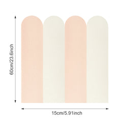 20Pcs Modern Minimalist Arch Pattern Self-Adhesive Wall Stickers Peel-and-Stick Removable and Interchangeable Home Decor for Living Room, Entryway, Bedroom, and More Easy to Install
