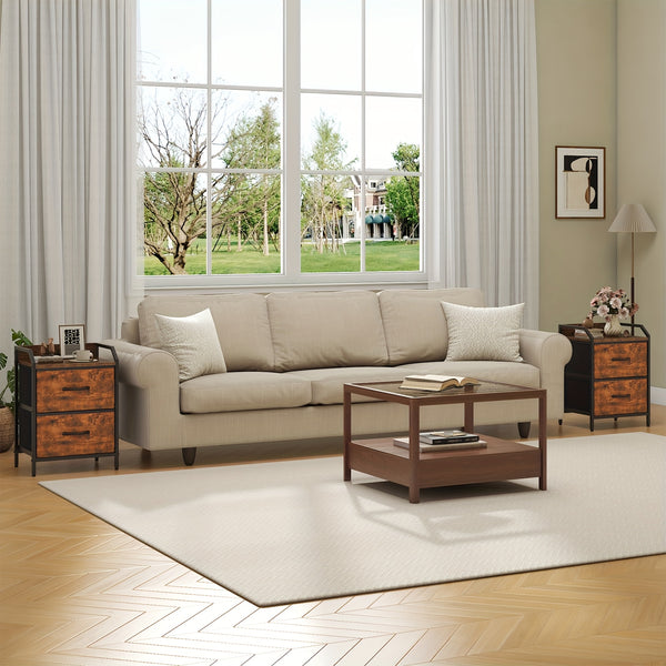 2 Drawers Bedside Table, Small Nightstand For Bedroom, Chest Of Drawers Bedroom, Storage Drawers For Living Room, Hallway