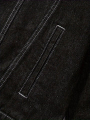 Men's Casual Slim Jacket Vintage Lapel Denim Jacket