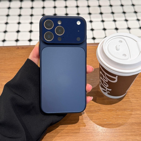 Phone Case: Premium Case for iPhone with Glass Large Window Design for iPhone 15 Pro And 17 Series Minimalist Protective Cover Stylis