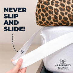 AR Bedding Extra Thick Leo Mattress Topper – 1000 GSM Cloud Fiber, Box Stitched, Ultra Soft & Secure Fit Great Christmas Gift Idea