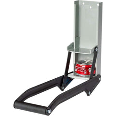 Heavy-Duty Can Crusher for Beer - Wall-Mounted 16oz/500ml Tool with Bottle Opener, Non-Slip Grip Handle, and Easy Setup (Silver)