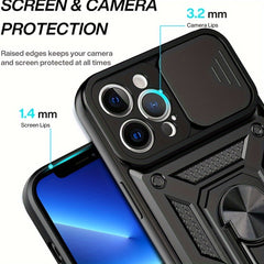 Phone case: Shock-Proof Protective Case for iPhone 15 14 13 11 12 Pro Max Plus Max XR 7 8 SE 2020 with Ring Holder