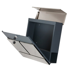 Phoenix Estilo Top Loading Letter Box MB0124KS in Stainless Steel with Key Lock