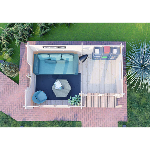 Shire Thetford 44Mm Log Cabin 15Ft X 10Ft (4.5 X 3M)