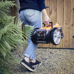 Lawnmaster Ocumow® 16 Drop and Mow Robot Lawnmower with MX 24V 4.0Ah Lithium Battery and Fast Charger. No Boundary Wire, App or Outdoor Power Socket Needed. for Small to Medium Lawns up to 150M2.