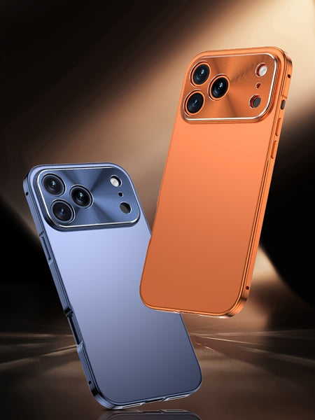 Phone Case: Magnetic Metal Phone Case for iPhone 17 Pro Max 2-in-1 Design Aluminum Alloy Frame Backplate Ultra Thin Protective Cover Comes
