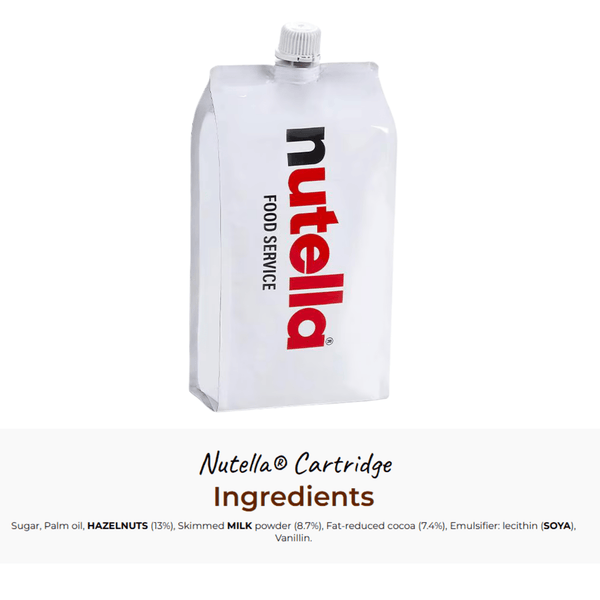 Nutella 1kg Cartridges | Compatible with Nutella Dispenser | Ideal for Toppings, Fillings & Dessert Decorations