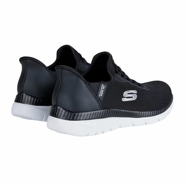 Skechers Ladies Swift Fit Bountiful Trainer in Black/ Grey