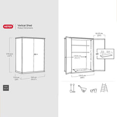 Keter Storm Grey Signature Alto 4Ft 6