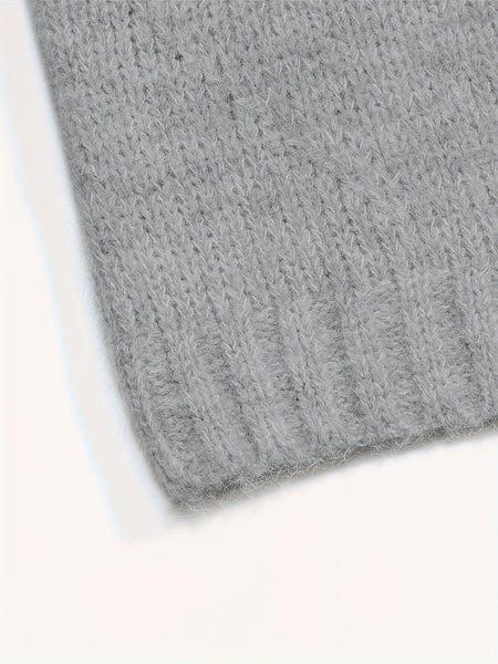 A Soft And Cozy Short Sweater with a Laid-Back Vibe, Perfect for Versatile Styling