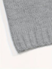 A Soft And Cozy Short Sweater with a Laid-Back Vibe, Perfect for Versatile Styling