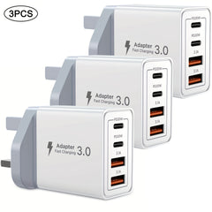 Innosinpo USB-C Power Adapter with Dual USB-C Ports, 40W High-Speed Charging, Compact Design for iPhone & Tablets, Compatible with Various Charging Cables, Plug & Play, Device Charging Solution, Modern Charging Hub, Durable Charging Port