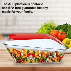 AEX 4-in-1 Manual Vegetable Chopper | Onion Dicer & Slicer | UK Kitchen Gadget | Time-Saving Meal Prep Tool