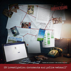 Cryptic Killers Unsolved Murder Mystery Game - Cold Case Files Investigation Detective Clues/Evidence - Solve the Crime - for Individuals, Date Nights & Party Groups - Murder of a Millionaire