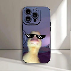 Phone Case - Unique Phone Case Featuring a Duck Design with UV Printing, Offering a Matte And Complete 360-Degree Protection for Various for iphone Models Including The Pro Max And SE.