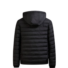 Men's winter Windproof warm Jacket hooded and detachable casual jacket, Men's Fashionable Quilted, Machine Washable - Heavy-Duty Cold Weather Coat, Men's Winter Outdoor Activities Slightly High Quality Jacket High Quality Business Black Jacket.