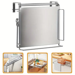 Foldable Cabinet Door Hook Organizer, Countertop Shelf,No Drill Shelf, For Cabinet Pantry Cupboard, Rust-Resistant Design, Easy Installation Space Saving
