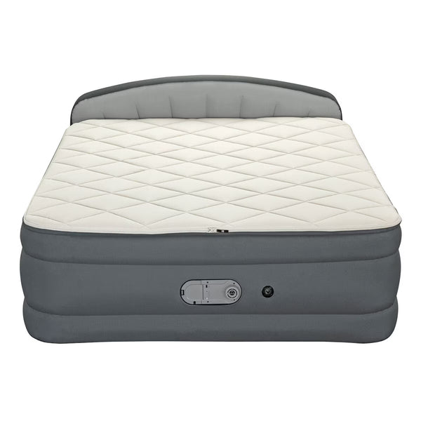 Sealy Queen Sized Airbed with Built-In Dual Pump and Headboard